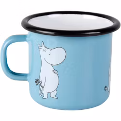 Mummikopp Emalje - Mummitrollet 2,5 dl Lys blå Retro