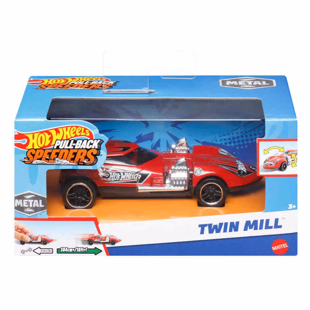 Hot Wheels Pull-Back Speeders Twin Mill 1:43