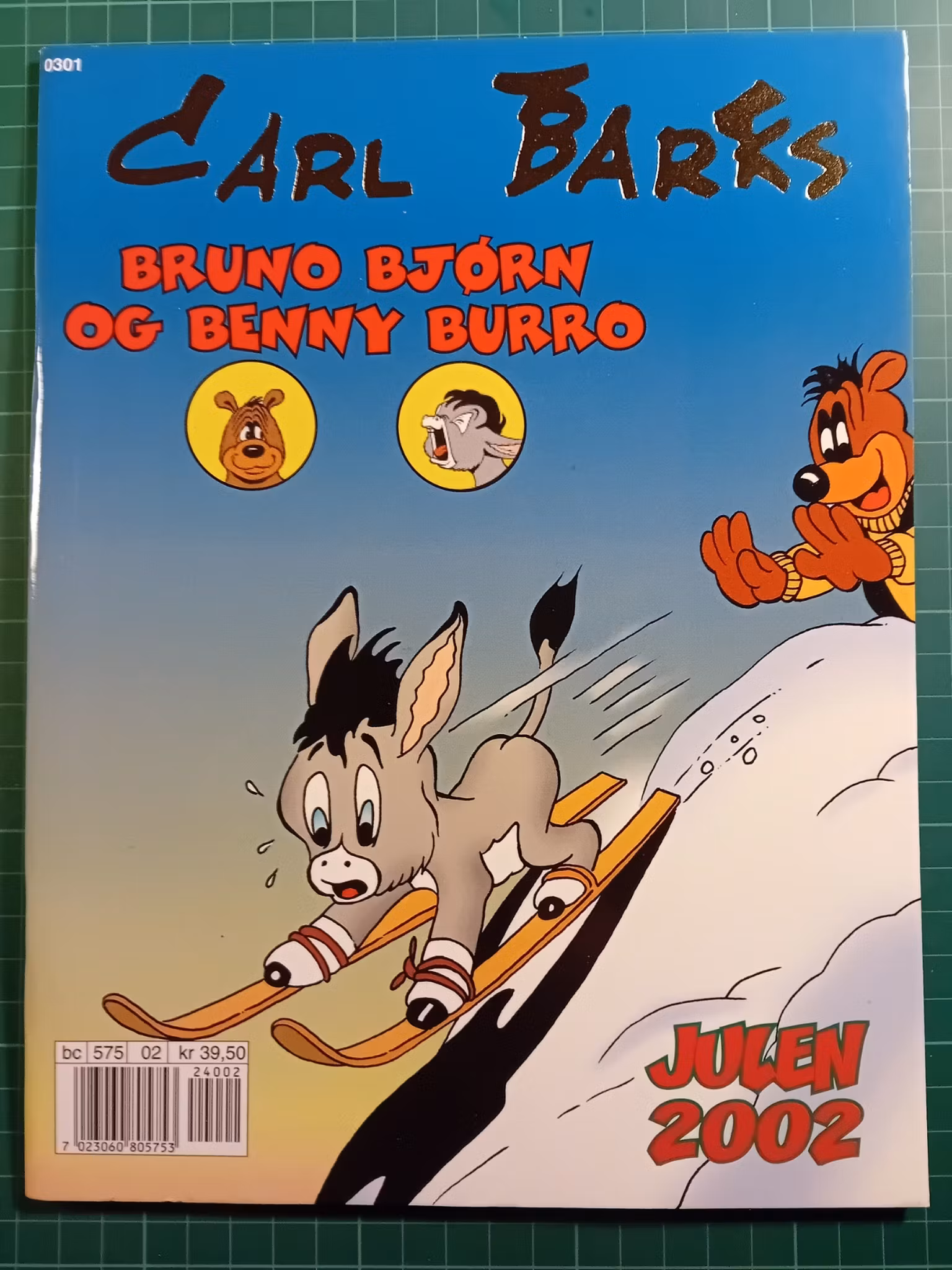 Carl Barks Brunno Bjørn og Benny Burro Julen 2002