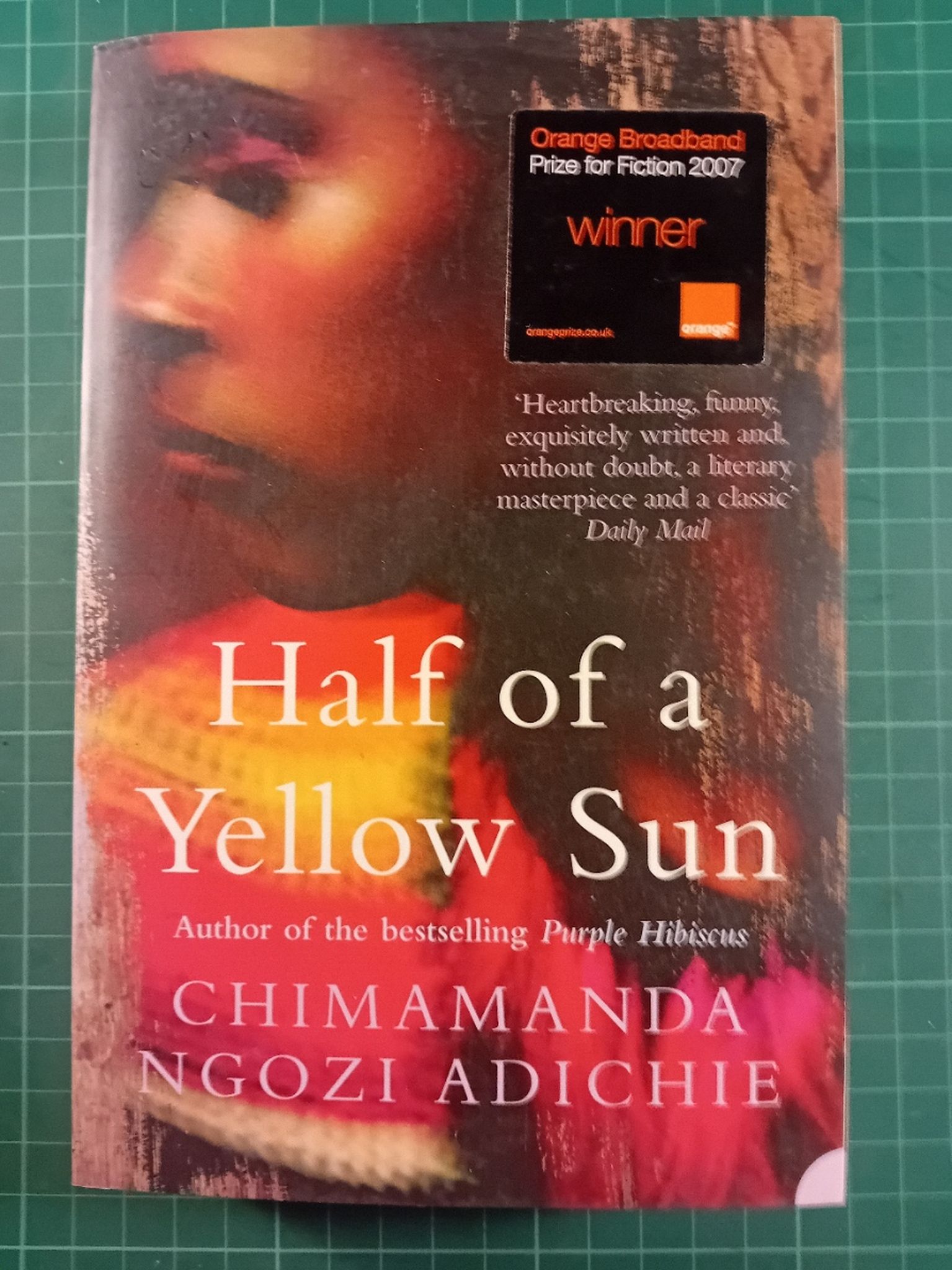 Half of a yellow sun