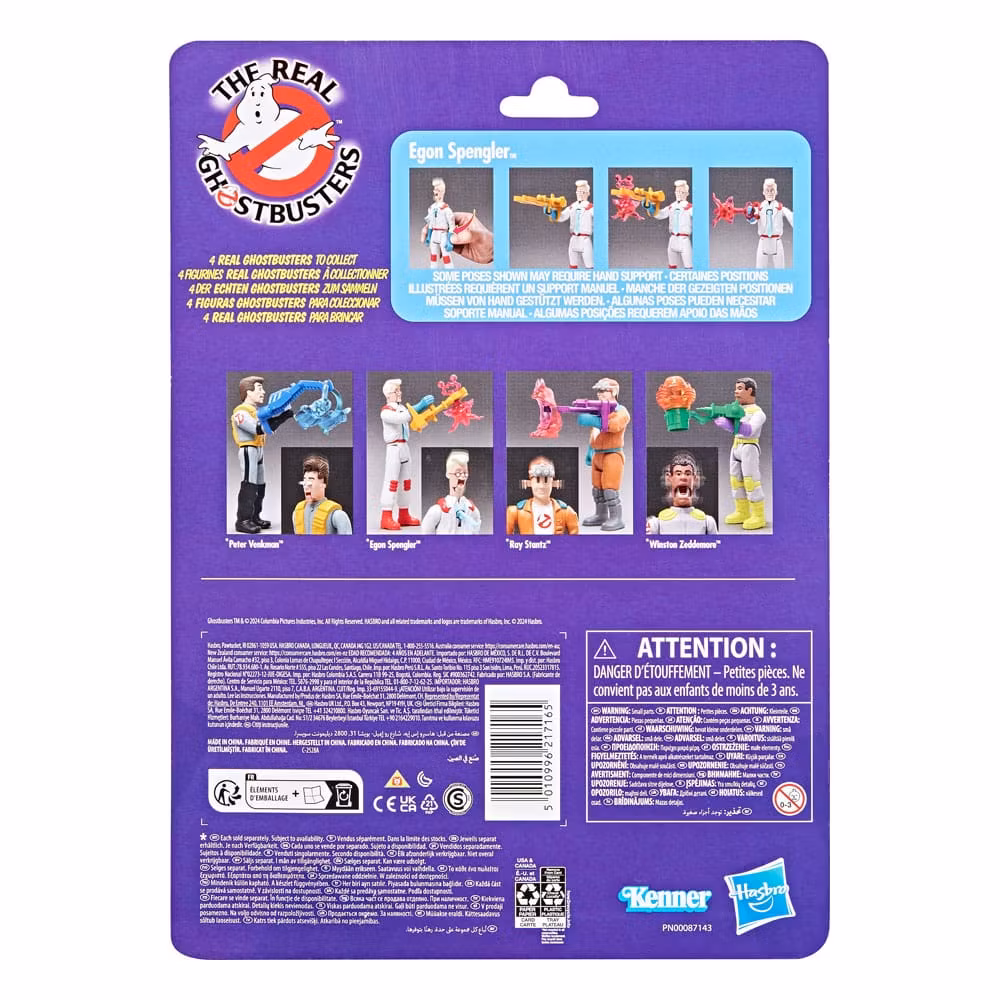 The Real Ghostbusters Kenner Classics Action Figure Egon Spengler & Soar Throat Ghost