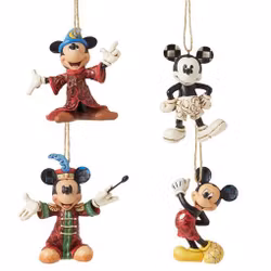 Mickey Mouse Hanging Ornaments (Pakke av 4)