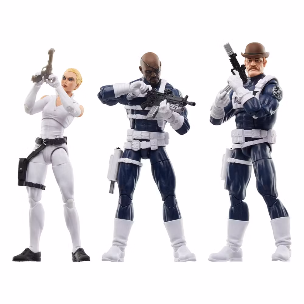 Captain America Marvel Legends Action Figure 3-Pack S.H.I.E.L.D (Totalpris 1095,-)