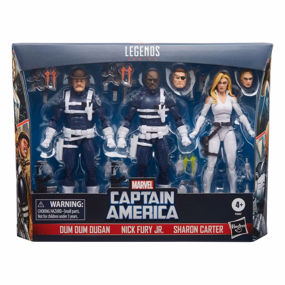 Captain America Marvel Legends Action Figure 3-Pack S.H.I.E.L.D (Totalpris 1095,-)