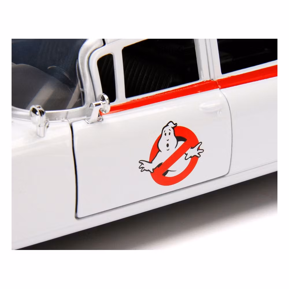 Jada : Ghostbusters Diecast Model 1/24 Ectomobile ECTO-1 (Forhåndsbestilling)