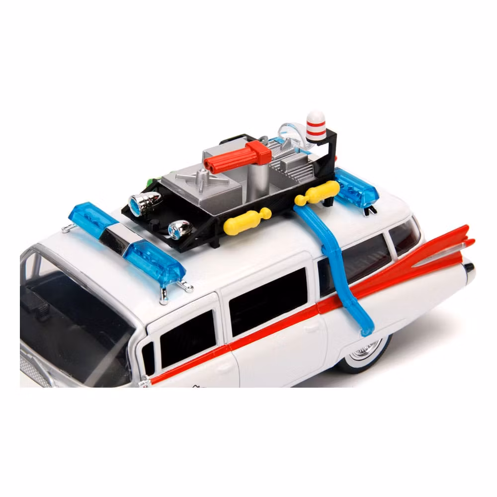 Jada : Ghostbusters Diecast Model 1/24 Ectomobile ECTO-1 (Forhåndsbestilling)
