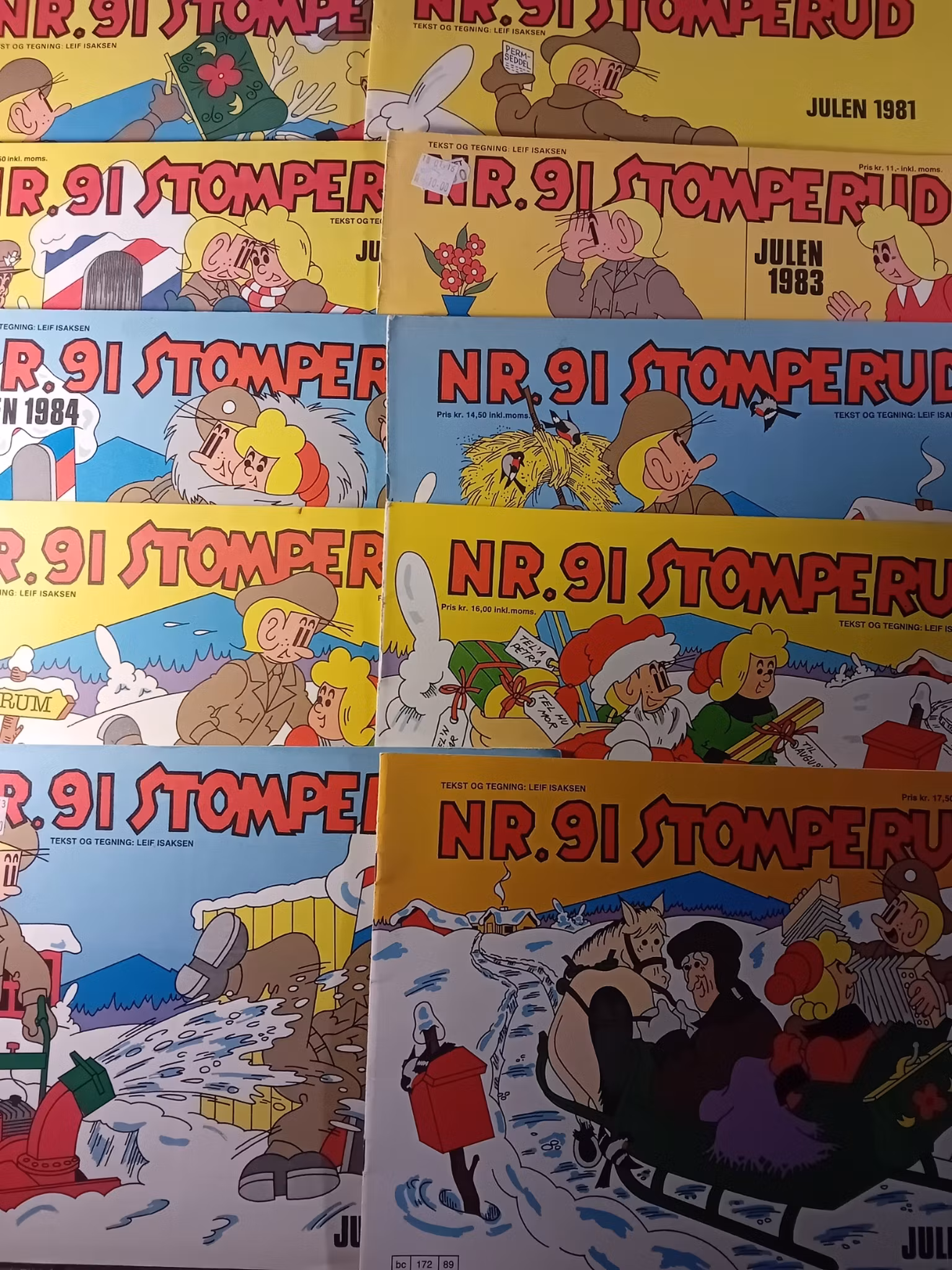 Nr. 91 Stomperud 1980-1989 (10 stykk)