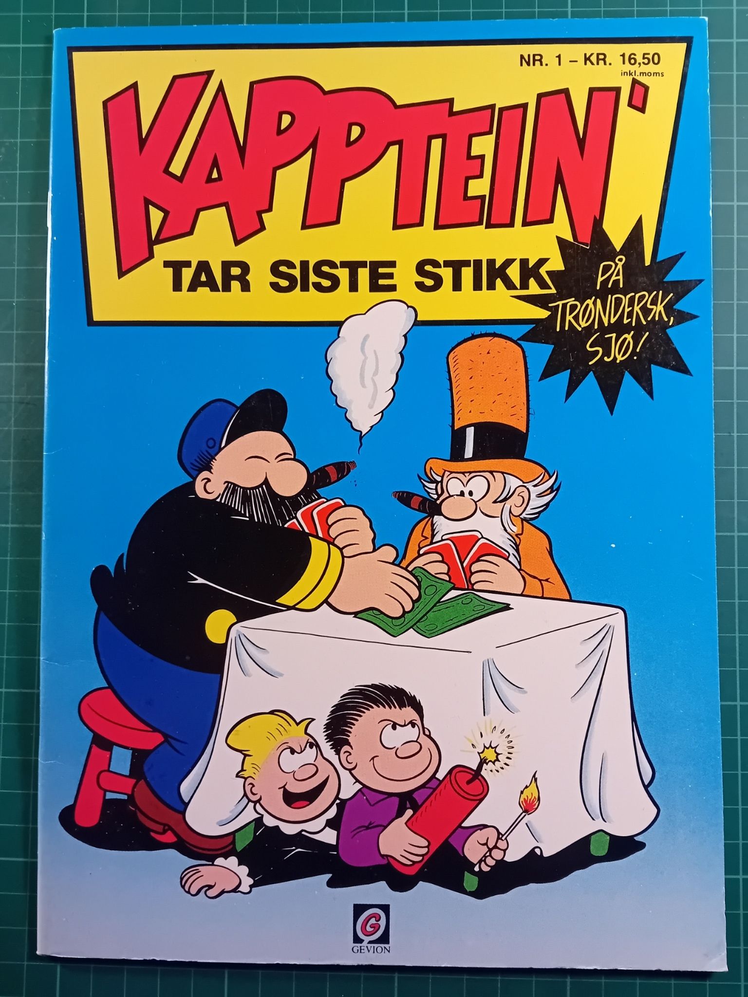 Kapptein' tar siste stikk (På trøndersk)