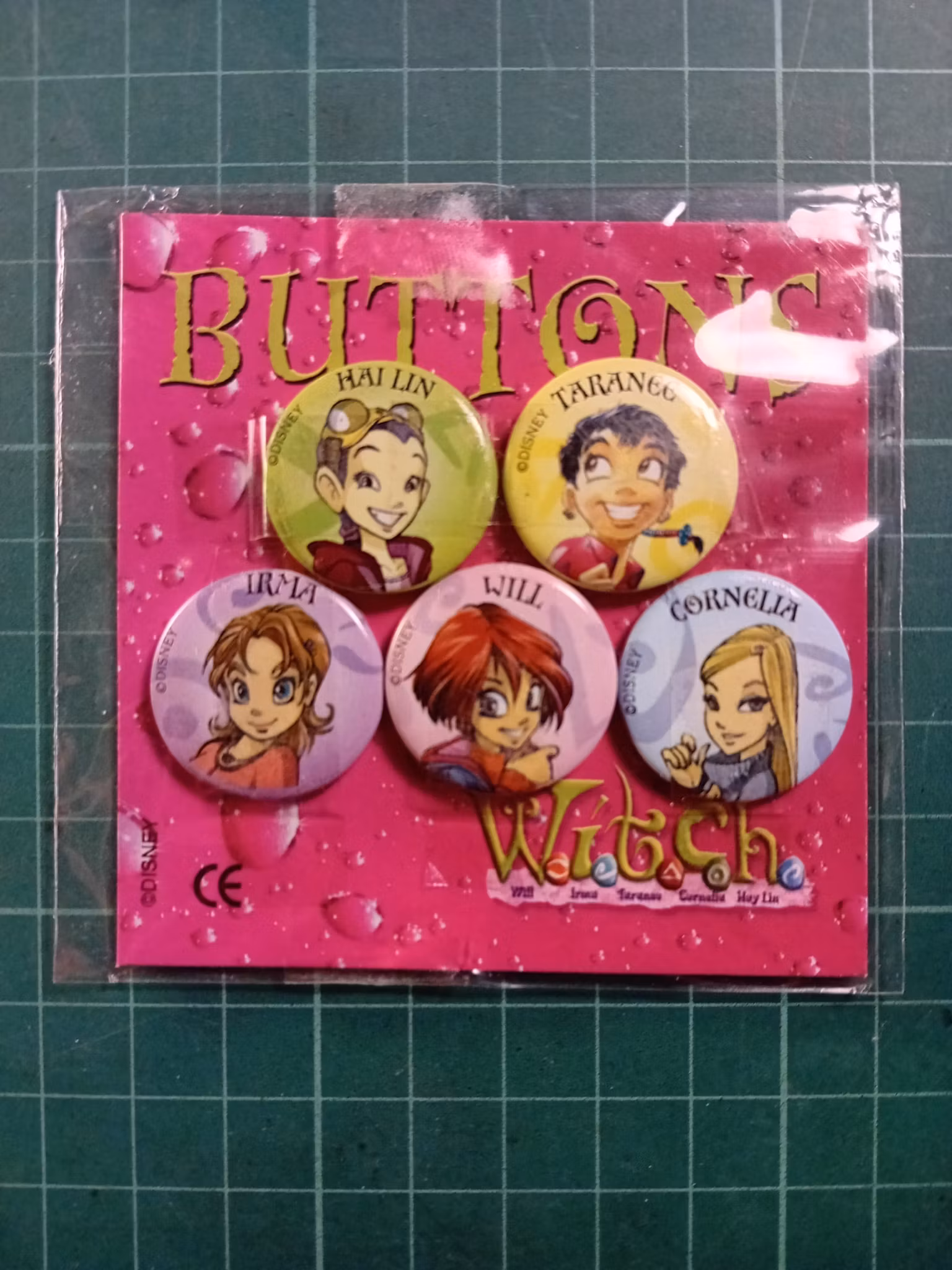 Witch Buttons forseglet 5 pack