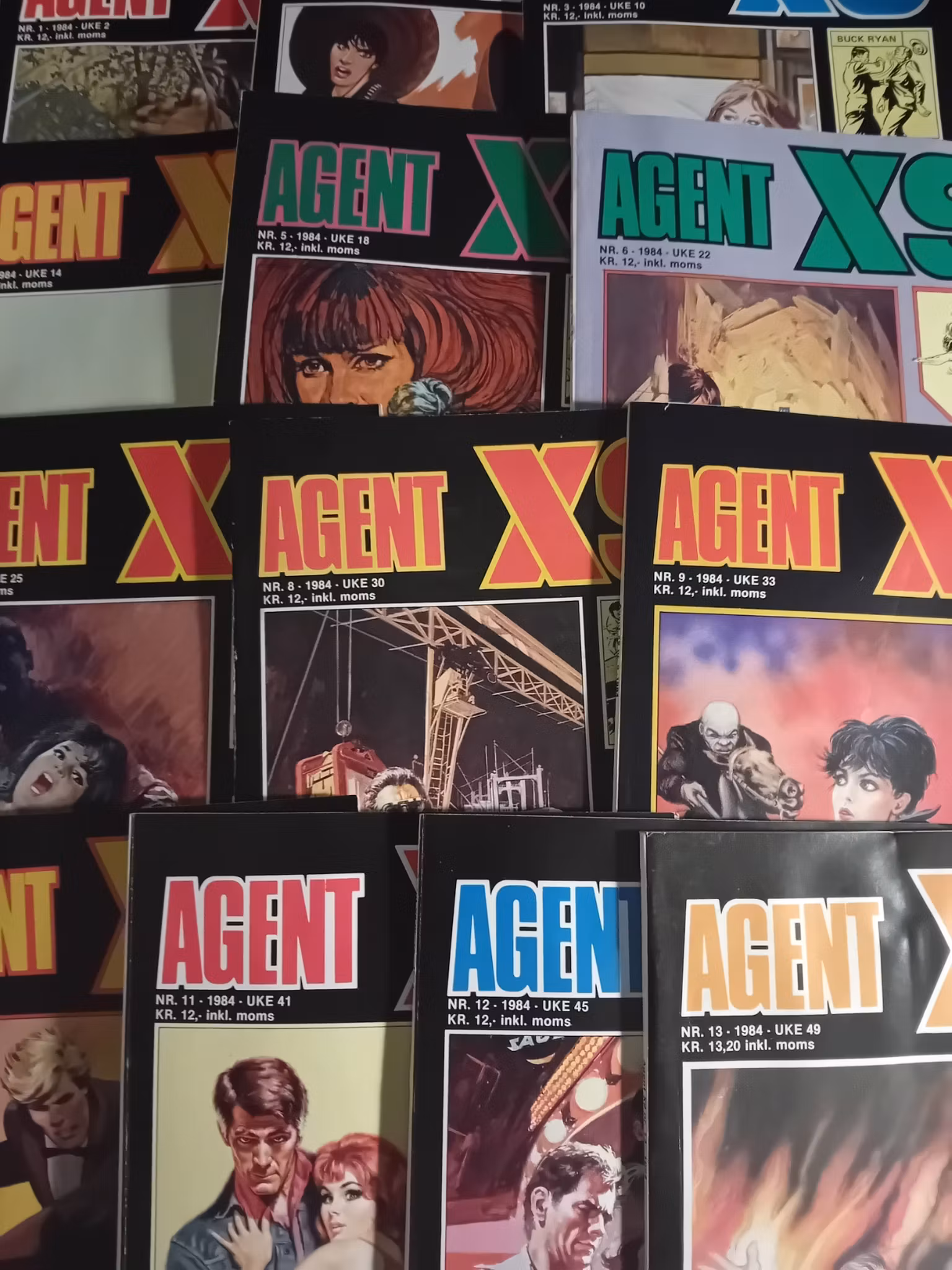 Agent X9 1984 komplett årgang 13 utgaver lesepakke