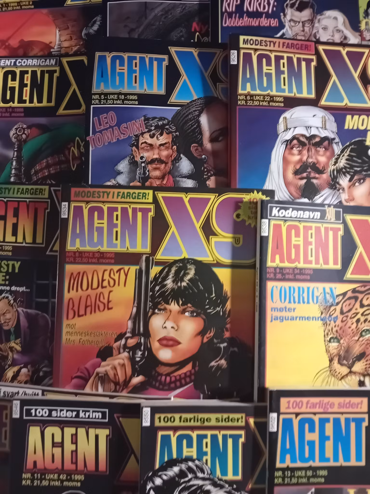 Agent X9 1995 komplett årgang 13 utgaver lesepakke