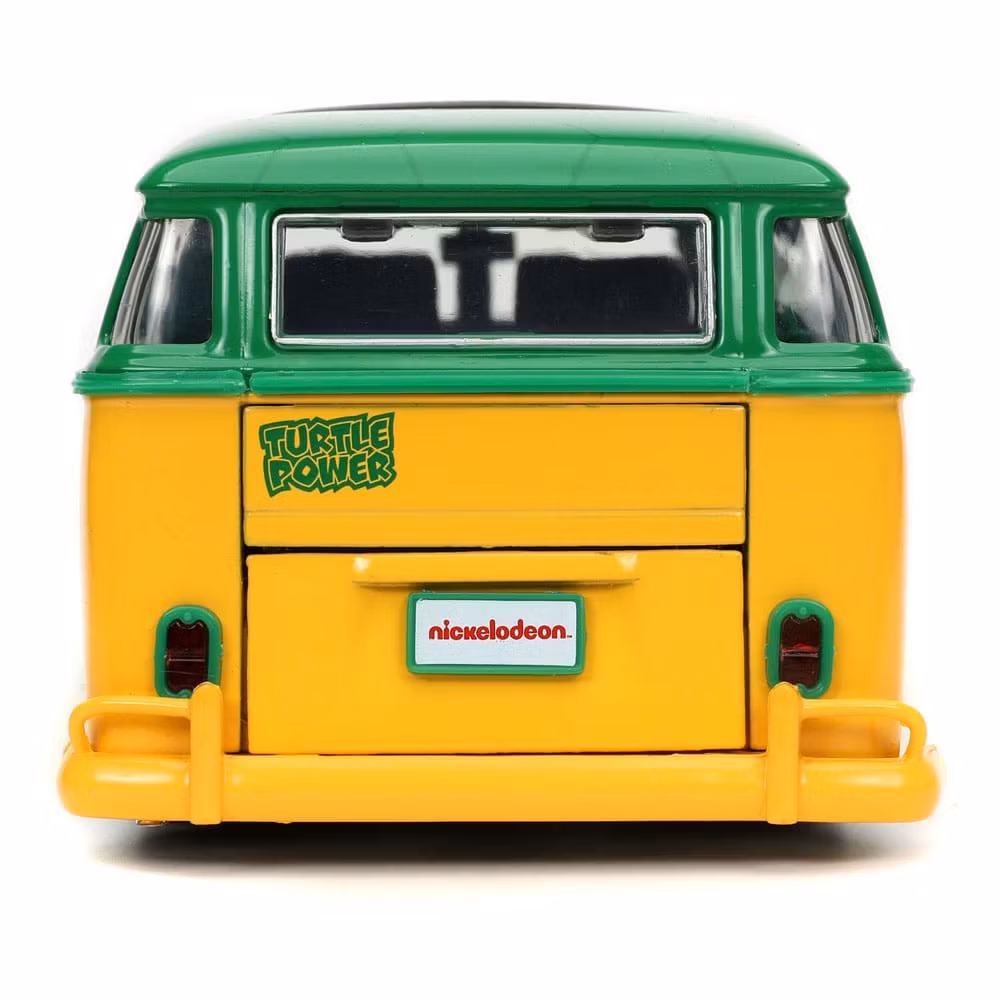 Jada : Teenage Mutant Ninja Turtles Diecast Model 1/24  Leonardo & VW Samba Buss
