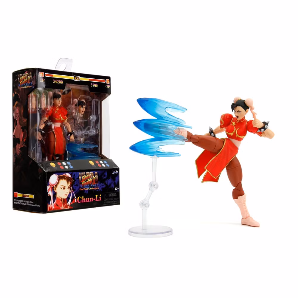 Ultra Street Fighter II: The Final Challengers Action Figure : Chun-Li Player 2 Red Ver. (Totalpris 349,-)