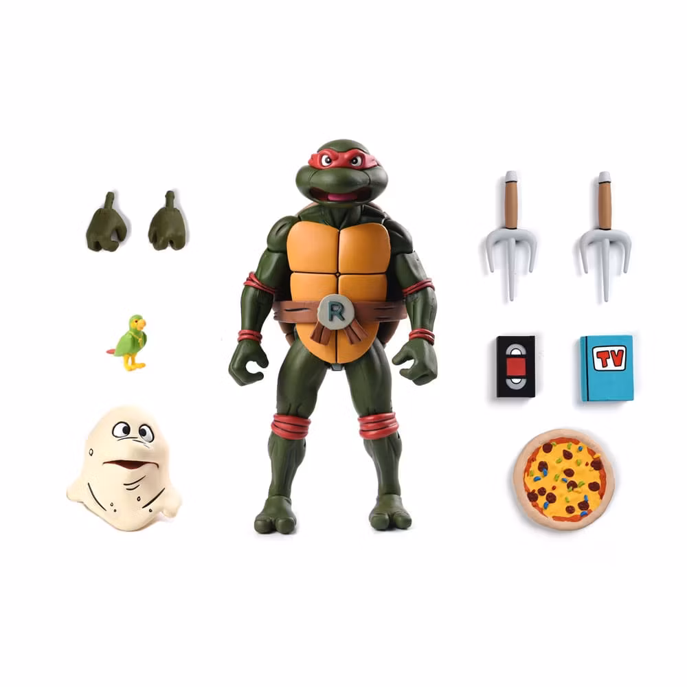 TMNT (Cartoon) Action Figure Ultimate Raphael VHS 18 cm (Totalpris 595,-)