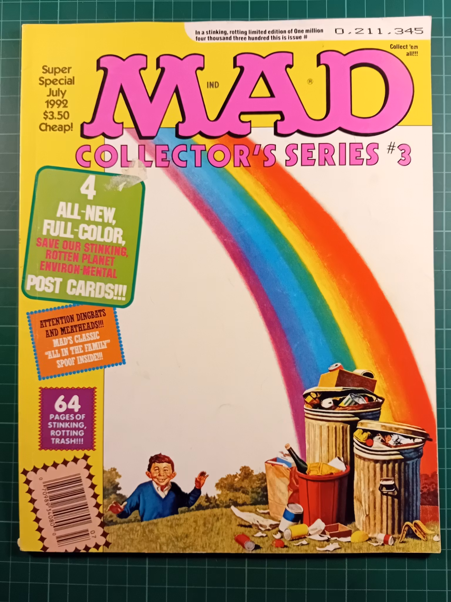 USA Mad Super special July 1992 m/postkort