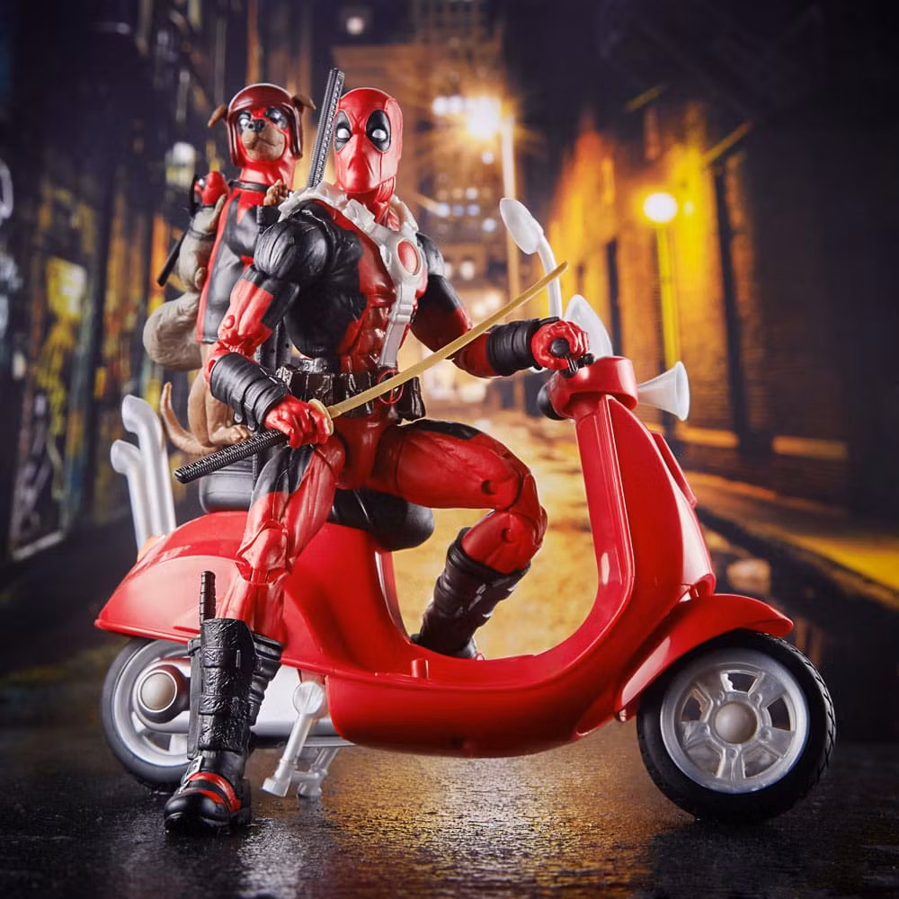 Deadpool Corps Marvel Legends Vehicle with Figure Deadpool with Scooter 15 cm (Totalpris 695,-)