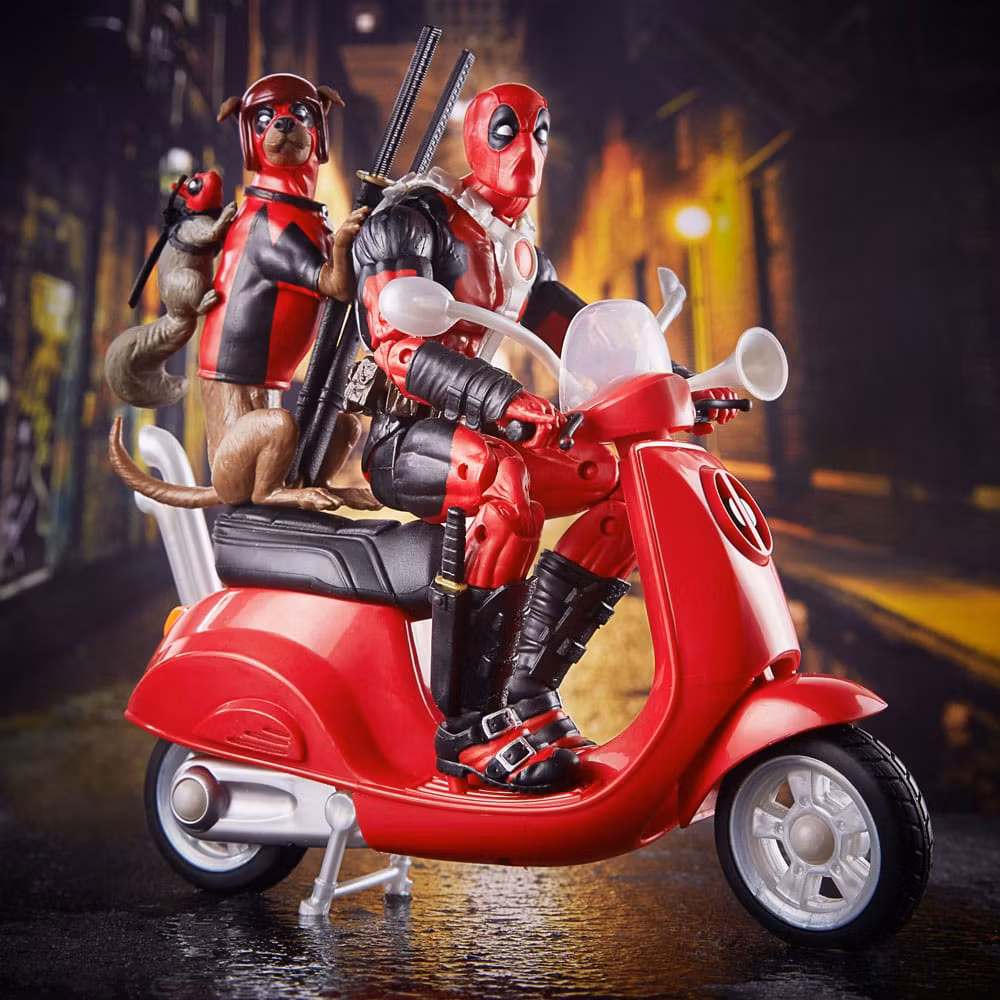 Deadpool Corps Marvel Legends Vehicle with Figure Deadpool with Scooter 15 cm (Totalpris 695,-)