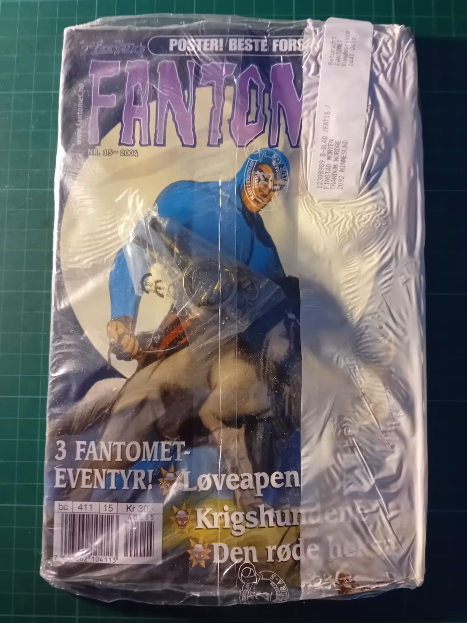 Fantomet 2004 - 15 Forseglet med Fantomet nøkkelring (les merknader)
