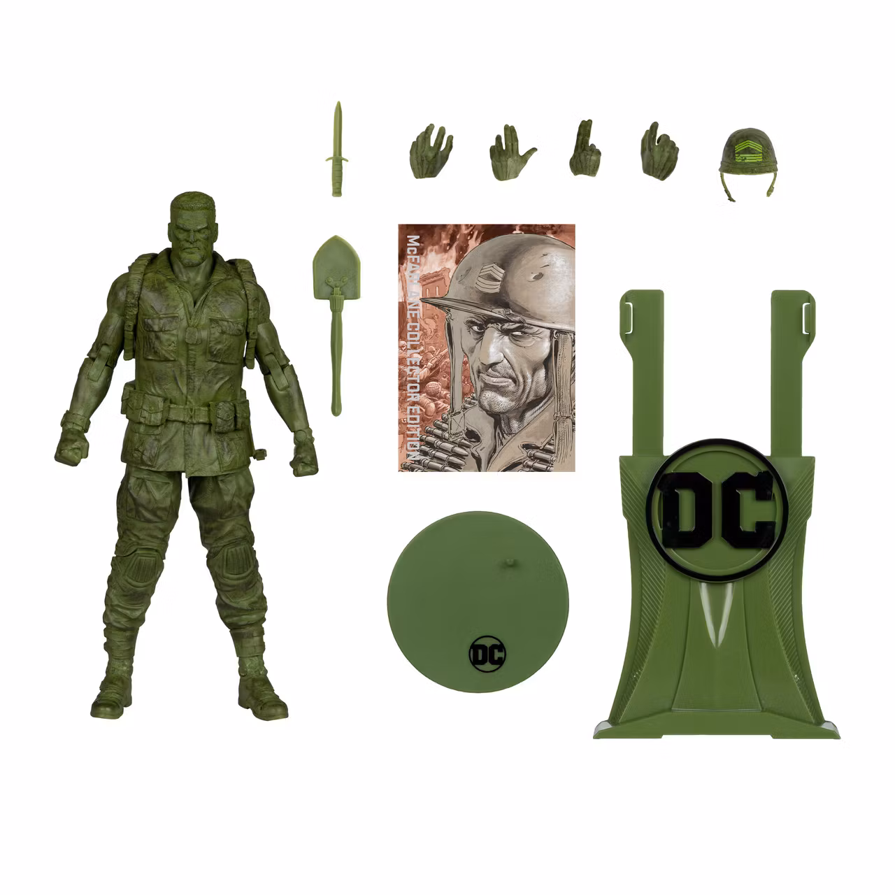 DC Multiverse collector edition 18 cm Sergeant Rock (Chase/Platinum utgave)