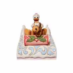 Donald and Pluto Sledding