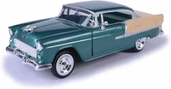 American Classic : Chevrolet Bel Air 1955 Grønn 1:24