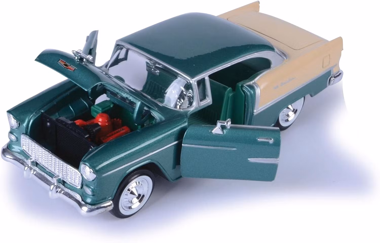 American Classic : Chevrolet Bel Air 1955 Grønn 1:24