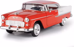 American Classic : Chevrolet Bel Air 1955 Rød 1:24