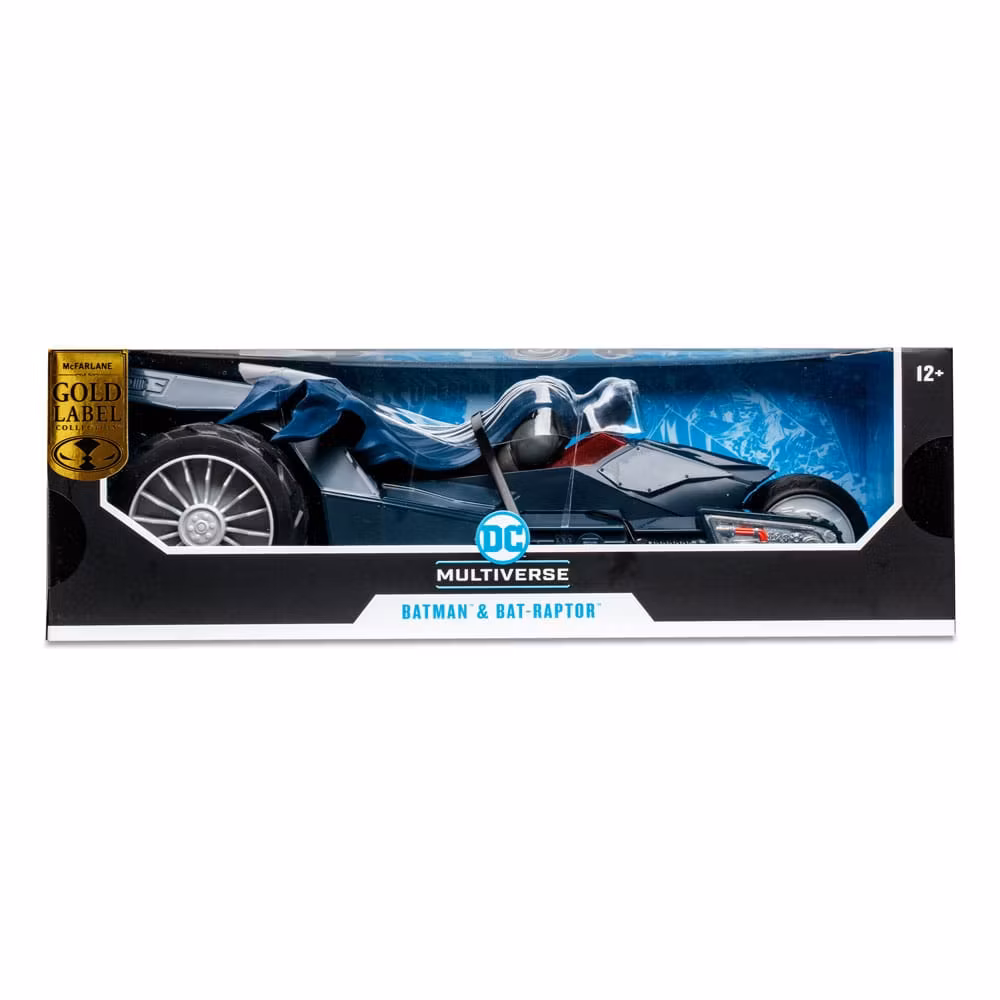 DC Multiverse Vehicle Bat-Raptor with Batman (The Batman Who Laughs) (Gold Label)