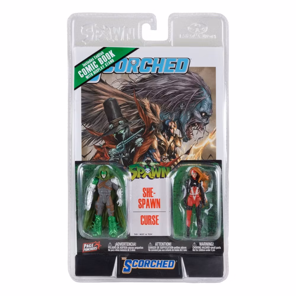 Spawn 2-Pack She-Spawn & Curse (Scorched #12) 8 cm