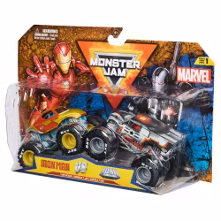 Monster Jam 1:64 Die Cast 2pk Marvel Iron Man vs War Machine