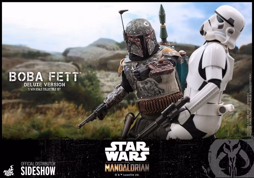 Star Wars Action Figure 2-Pack 1/6 Boba Fett Deluxe (The Mandalorian) 30 cm Hot Toys