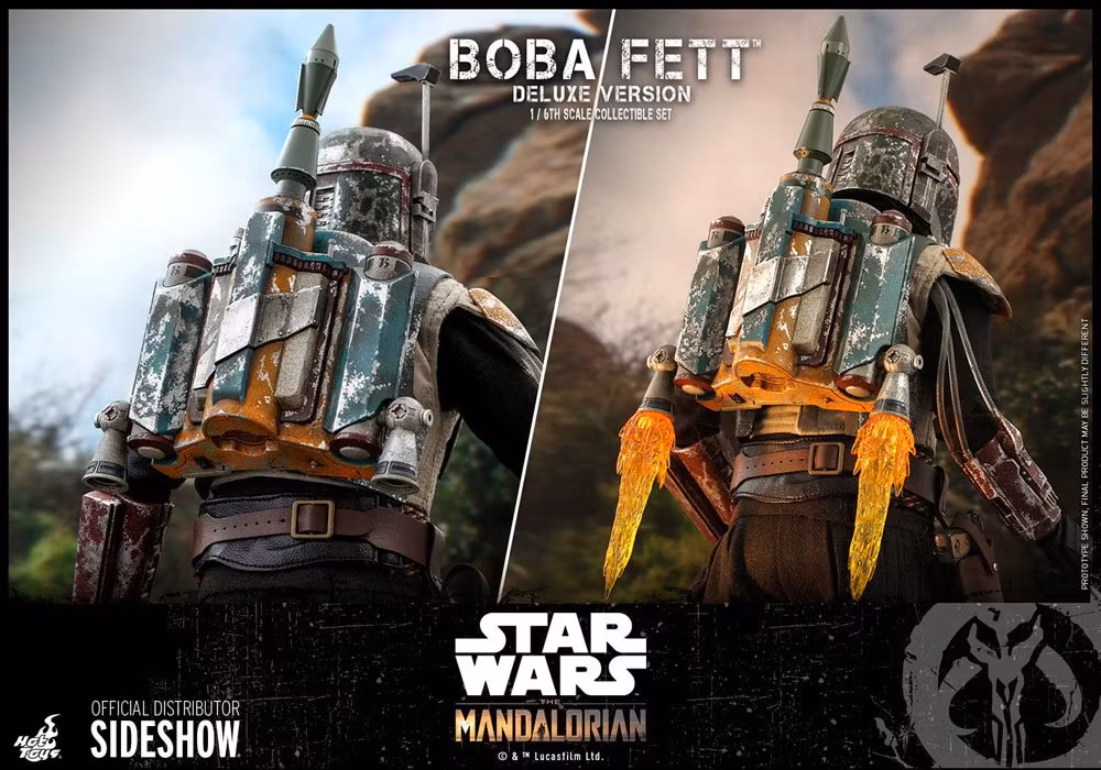 Star Wars Action Figure 2-Pack 1/6 Boba Fett Deluxe (The Mandalorian) 30 cm Hot Toys