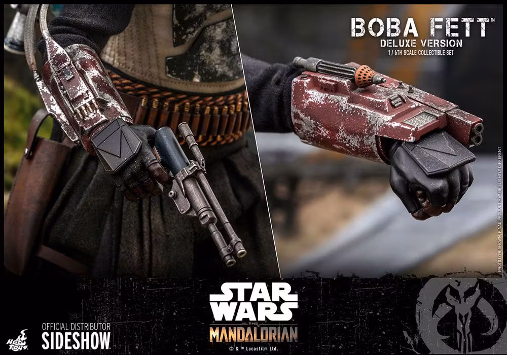 Star Wars Action Figure 2-Pack 1/6 Boba Fett Deluxe (The Mandalorian) 30 cm Hot Toys