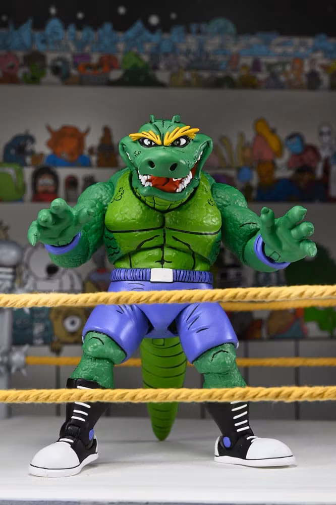TMNT (Archie Comics) Action Figure Stump Wrestling Leatherhead 18 cm (Totalpris 649,-)