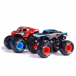 Monster Jam 1:64 Die Cast 2pk Marvel Venom vs Spiderman