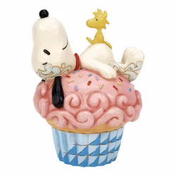 Snoopy Sprinkle Snooze (Snoopy Lying on Cupcake Figurine)