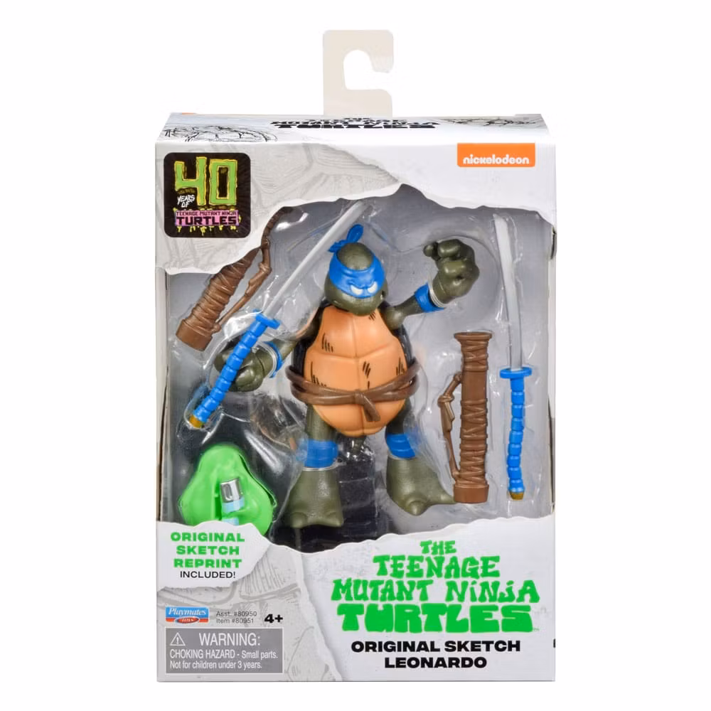 TMNT Action Figures 40th Anniversary 10 cm Leonardo