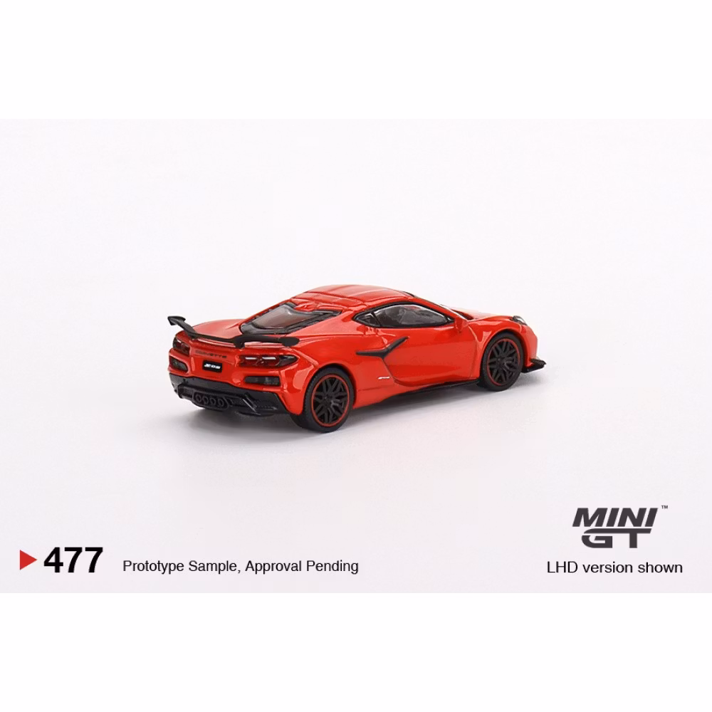 MINI GT 1:64 Chevrolet Corvette Z06 2023 Torch Red RHD