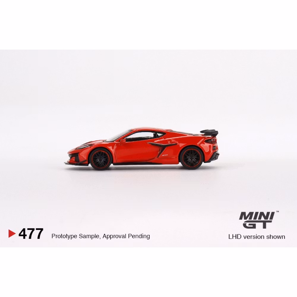 MINI GT 1:64 Chevrolet Corvette Z06 2023 Torch Red RHD