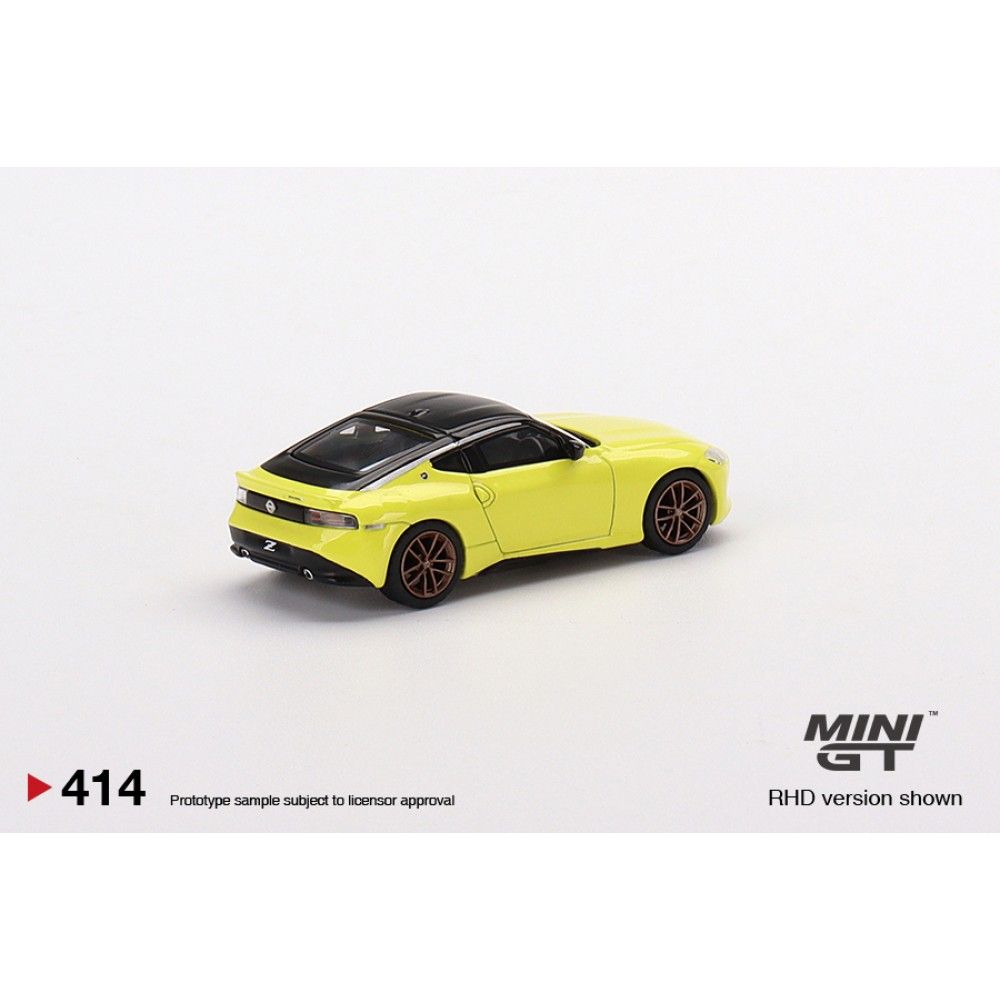 MINI GT 1:64 Nissan Fairlady Z Proto Spec 2023 Ikazuchi Yellow RHD MGT00414-R