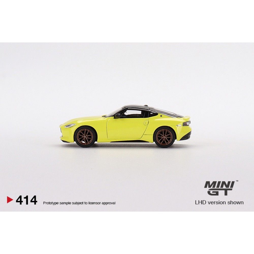 MINI GT 1:64 Nissan Fairlady Z Proto Spec 2023 Ikazuchi Yellow RHD MGT00414-R