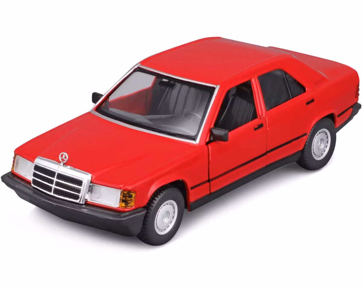 Mercedes-benz 190e 1:24 Rød