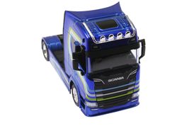 Scania S730 Blå 1:43 Street Fire Haulers Custom Cabs