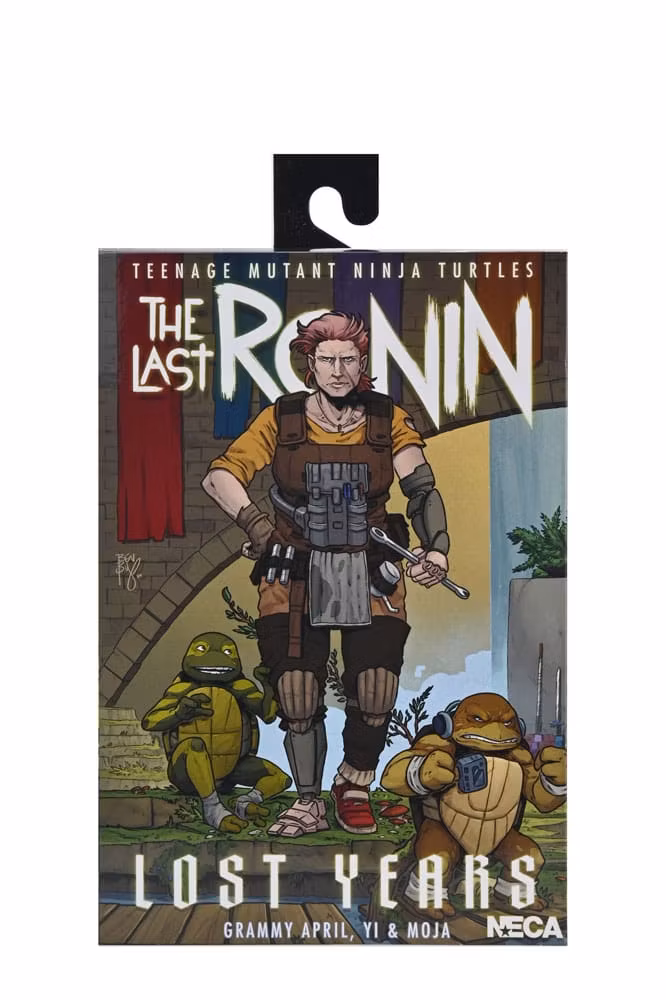 TMNT (The Last Ronin The Lost Years) Action Figure Grammy April with Baby Yi & Moja 18 cm (Totalpris 898-)