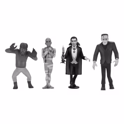 Universal Monsters Toony Terrors Action Figures 15 cm Series 10 Silver Screen Edition Komplett serie (Totalpris 995,-)