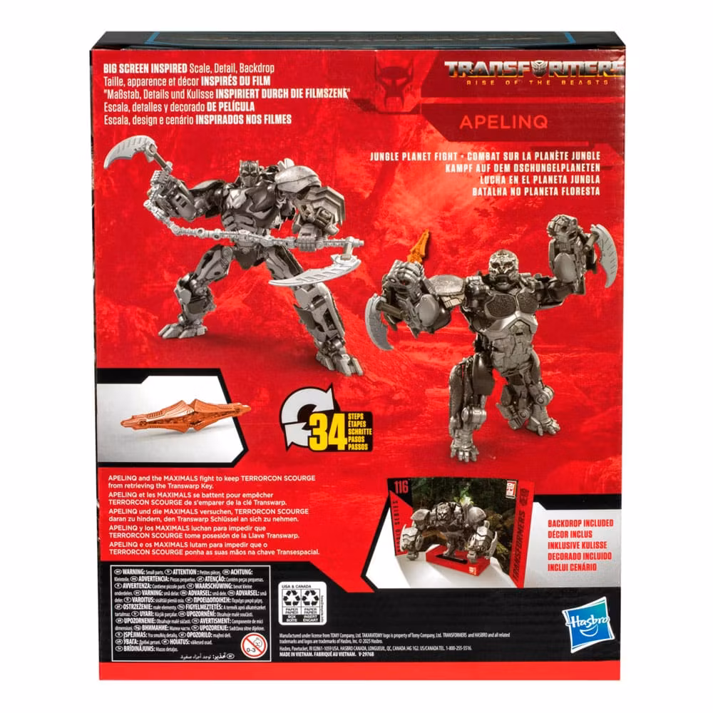 Transformers: Rise of the Beasts Generations Studio Series Leader Class Action Figure Apelinq 22 cm