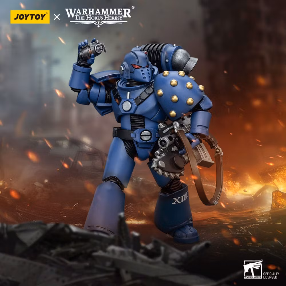 Warhammer The Horus Heresy Action Figure 1/18 Ultramarines MK VI Tactical Squad Legionary with Bolter& Chainblade 12 cm
