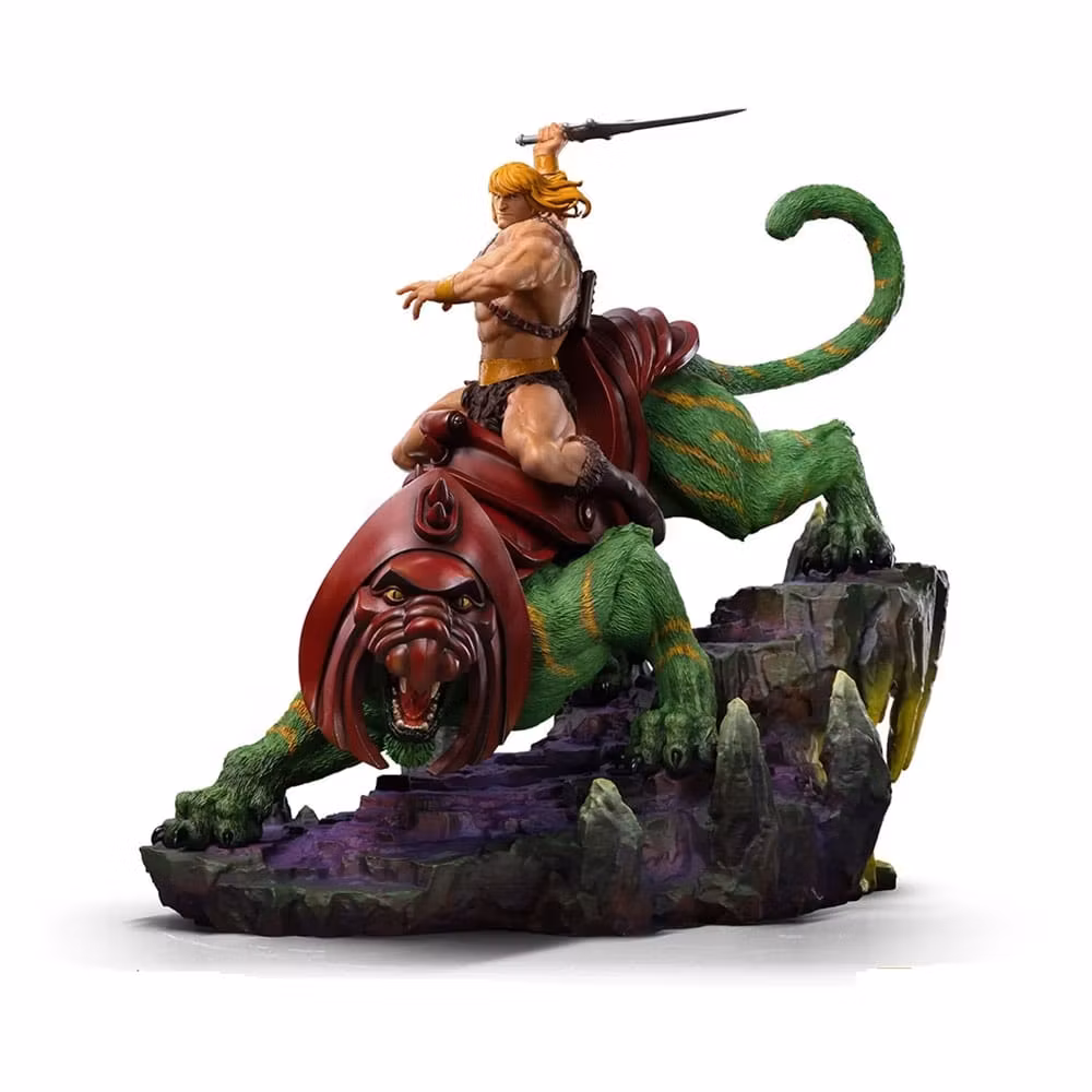 Masters of the Universe Deluxe Art Scale Statue 1/10 He-man and Battle Cat 31 cm (totalpris 7.295,-)