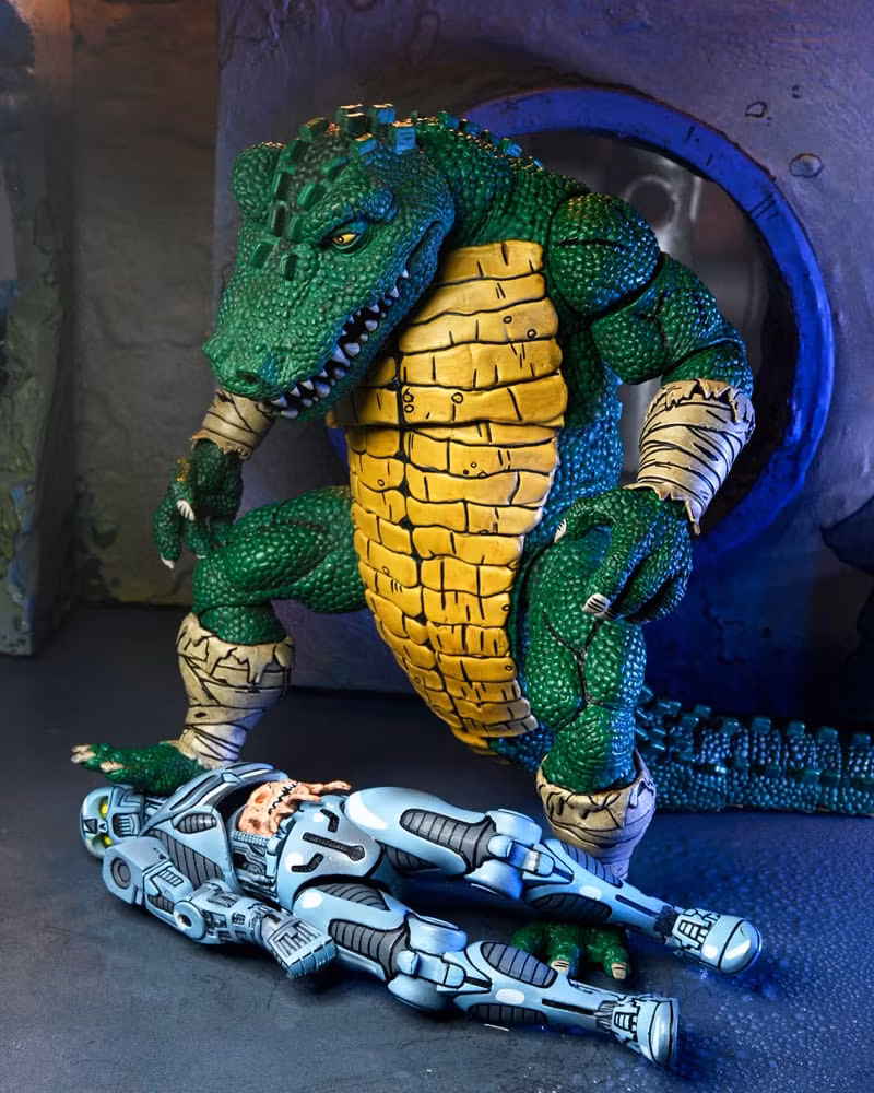 TMNT: (Mirage Comics) Action Figure Leatherhead 21 cm (Totalpris 895,-)