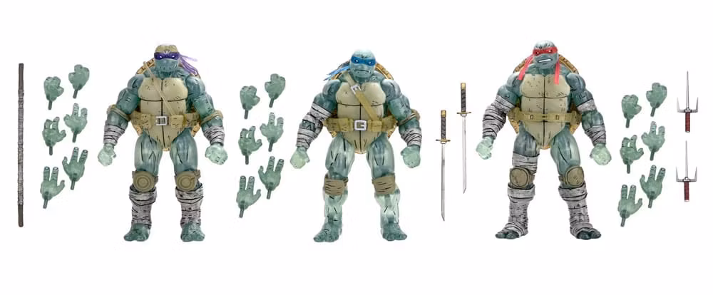 TMNT: (The Last Ronin) Action Figure 3-Pack Ghost Brothers 18 cm (Totalpris 1.595,-)